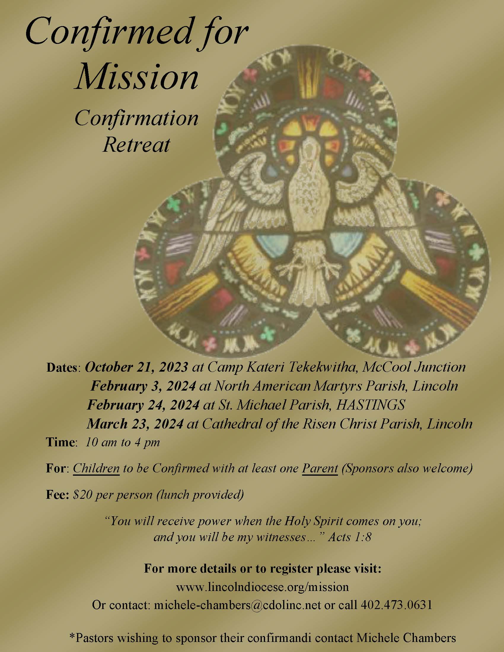 Confirmed for Mission flyer
