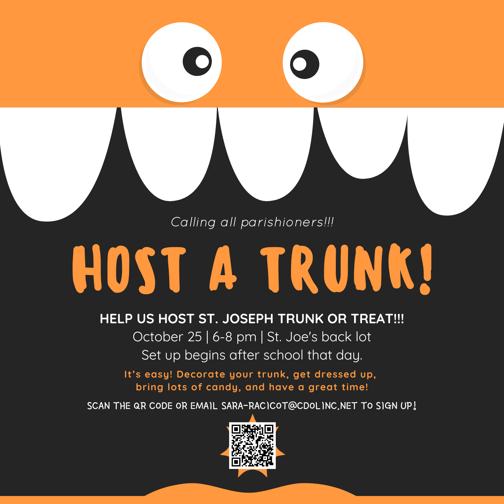 Saint Joseph Trunk or Treat 2024 Host trunk